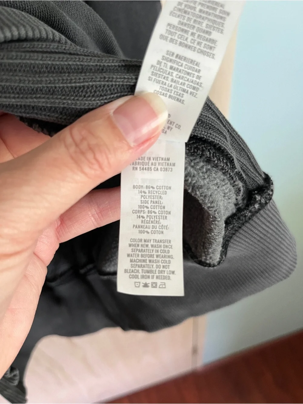 AERIE TRES CHIC SWEATSHIRT RADIANCE OVERSIZED FIT CREWNECK DARK GRAY Sz Large